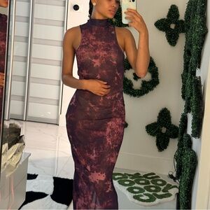 Purple swim cover up